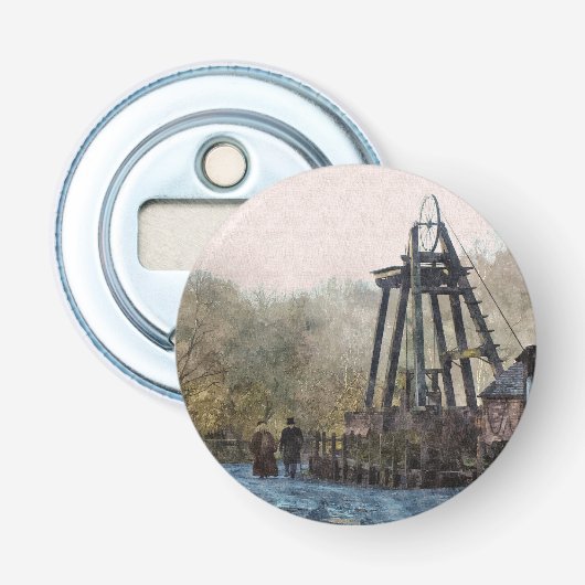 VICTORIAANS ENGLAND BUTTON FLESOPENER (Voorkant)