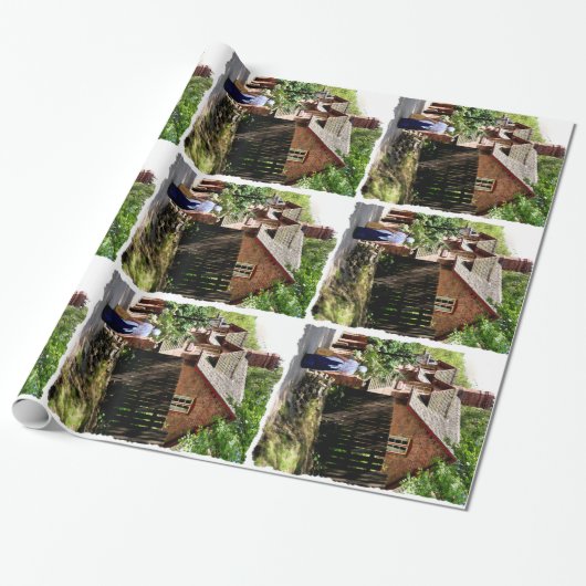 VICTORIAANS ENGLAND CADEAUPAPIER (Uitgerold)