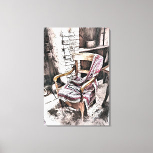 VICTORIAANS ENGLAND CANVAS AFDRUK