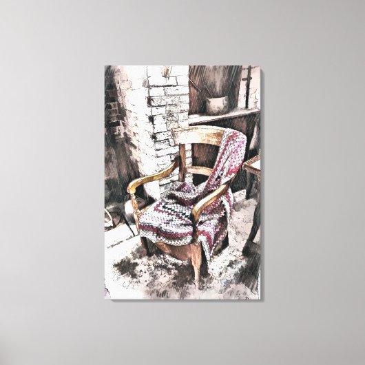 VICTORIAANS ENGLAND CANVAS AFDRUK (Voorkant)