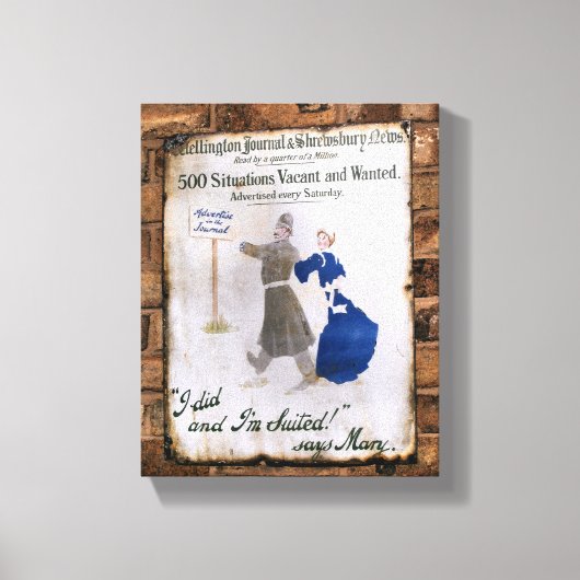 VICTORIAANS ENGLAND CANVAS AFDRUK (Voorkant)