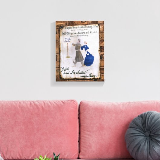 VICTORIAANS ENGLAND CANVAS AFDRUK (Insitu (Woonkamer))