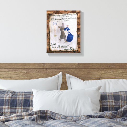 VICTORIAANS ENGLAND CANVAS AFDRUK (Insitu (Slaapkamer))