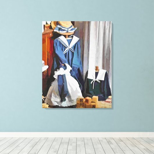 VICTORIAANS ENGLAND CANVAS AFDRUK (Insitu (Houten vloer))