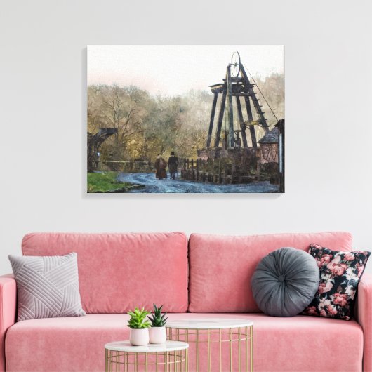 VICTORIAANS ENGLAND CANVAS AFDRUK (Insitu (Woonkamer))