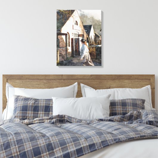 VICTORIAANS ENGLAND CANVAS AFDRUK (Insitu (Slaapkamer))