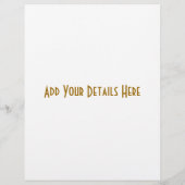 VICTORIAANS ENGLAND FLYER (Achterkant)