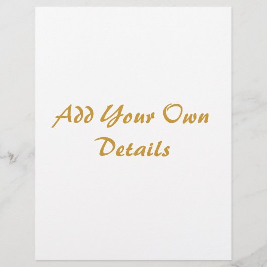 VICTORIAANS ENGLAND FLYER (Achterkant)