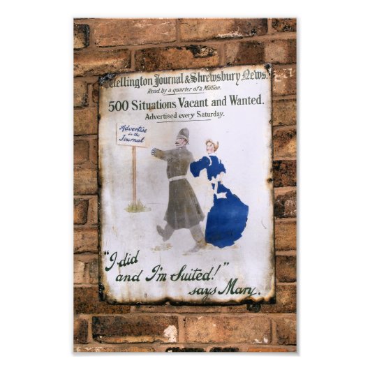 VICTORIAANS ENGLAND FOTO AFDRUK (Voorkant)