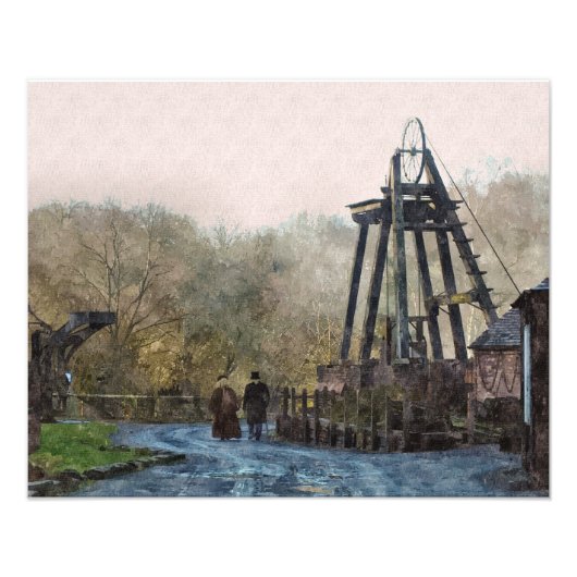 VICTORIAANS ENGLAND FOTO AFDRUK (Voorkant)