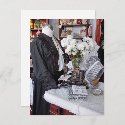 VICTORIAANS ENGLAND-INVITATIE (Voorkant / Achterkant)