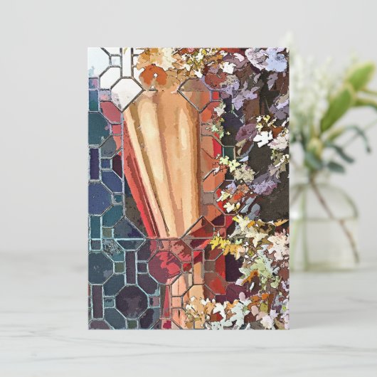 VICTORIAANS ENGLAND-INVITATIE (Staand voorkant)