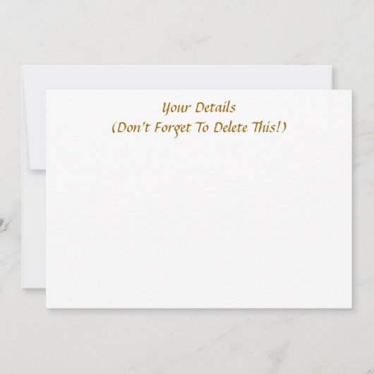 VICTORIAANS ENGLAND-INVITATIE (Achterkant)