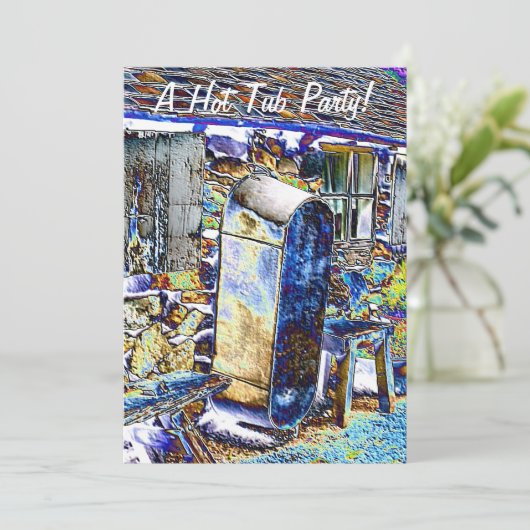 VICTORIAANS ENGLAND-INVITATIE (Staand voorkant)