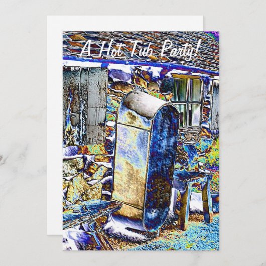 VICTORIAANS ENGLAND-INVITATIE (Voorkant / Achterkant)