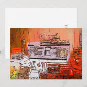 VICTORIAANS ENGLAND-INVITATIE (Voorkant / Achterkant)