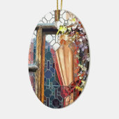 VICTORIAANS ENGLAND KERAMISCH ORNAMENT (Links)