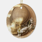 VICTORIAANS ENGLAND KERAMISCH ORNAMENT (Links)