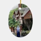 VICTORIAANS ENGLAND KERAMISCH ORNAMENT (Voorkant)