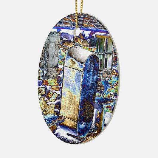 VICTORIAANS ENGLAND KERAMISCH ORNAMENT (Links)