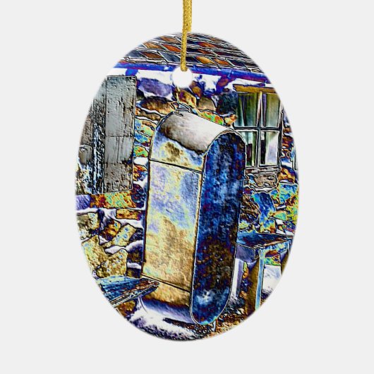 VICTORIAANS ENGLAND KERAMISCH ORNAMENT (Voorkant)