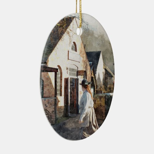 VICTORIAANS ENGLAND KERAMISCH ORNAMENT (Rechts)