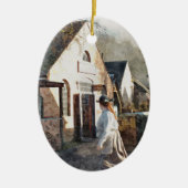 VICTORIAANS ENGLAND KERAMISCH ORNAMENT (Voorkant)