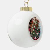 VICTORIAANS ENGLAND KERAMISCHE BAL ORNAMENT (Links)