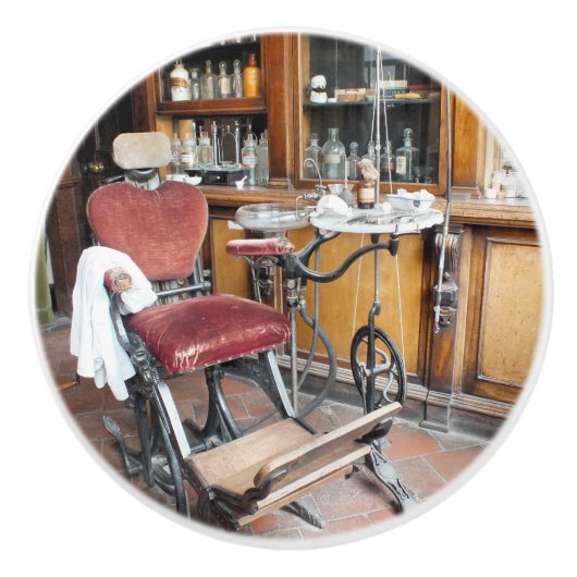 VICTORIAANS ENGLAND KERAMISCHE KNOP (Voorkant)