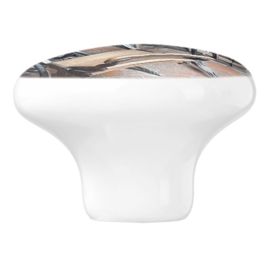 VICTORIAANS ENGLAND KERAMISCHE KNOP (Zijkant)