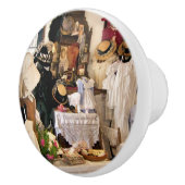 VICTORIAANS ENGLAND KERAMISCHE KNOP (Rechts)