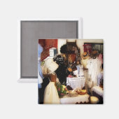 VICTORIAANS ENGLAND MAGNEET (Voorkant / Achterkant)