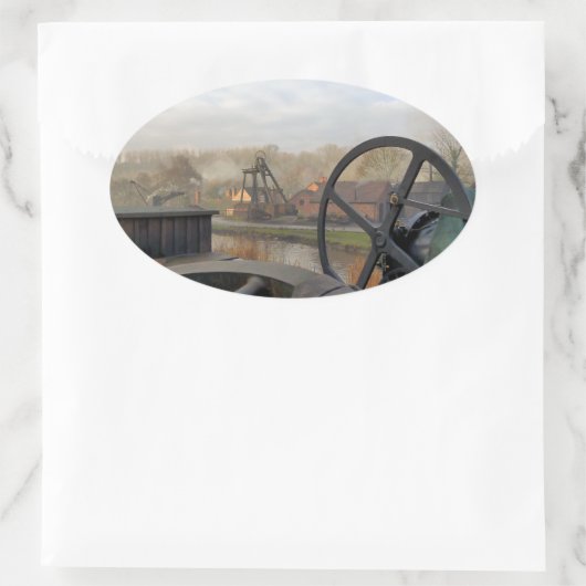 VICTORIAANS ENGLAND OVALE STICKER (Tas)