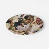 VICTORIAANS ENGLAND PAPIEREN BORDJE (Gekanteld)