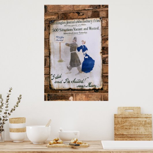 VICTORIAANS ENGLAND POSTER (Keuken)