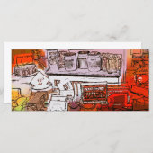 VICTORIAANS ENGLAND RACK KAARTEN (Voorkant / Achterkant)