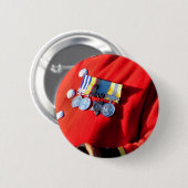 VICTORIAANS ENGLAND RONDE BUTTON 5,7 CM (Voorkant /achterkant)