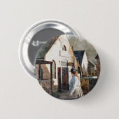 VICTORIAANS ENGLAND RONDE BUTTON 5,7 CM (Voorkant /achterkant)