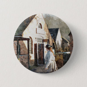 VICTORIAANS ENGLAND RONDE BUTTON 5,7 CM