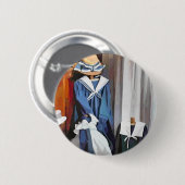 VICTORIAANS ENGLAND RONDE BUTTON 5,7 CM (Voorkant /achterkant)