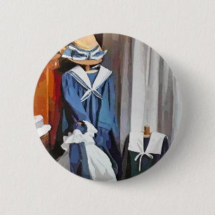 VICTORIAANS ENGLAND RONDE BUTTON 5,7 CM