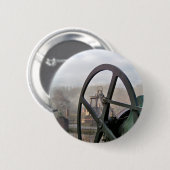 VICTORIAANS ENGLAND RONDE BUTTON 5,7 CM (Voorkant /achterkant)