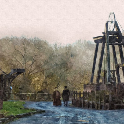 VICTORIAANS ENGLAND RONDE KLOK