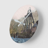 VICTORIAANS ENGLAND RONDE KLOK (Hoek)