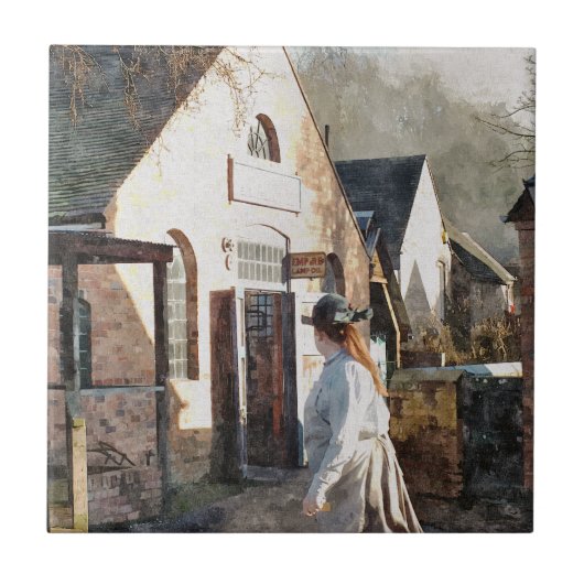 VICTORIAANS ENGLAND TEGELTJE (Voorkant)