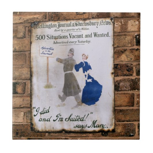 VICTORIAANS ENGLAND TEGELTJE (Voorkant)