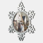 VICTORIAANS ENGLAND TIN SNEEUWVLOK ORNAMENT (Rechts)