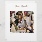 VICTORIAANS ENGLAND-uitnodiging (Voorkant / Achterkant)