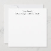 VICTORIAANS ENGLAND-uitnodiging (Achterkant)