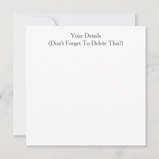 VICTORIAANS ENGLAND-uitnodiging (Achterkant)